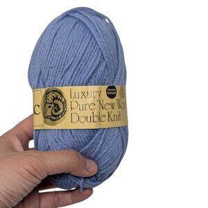 Sirdar Blue 064 Luxury Pure New Wool Double Knit Skein 100% Wool 50g ENGLAND